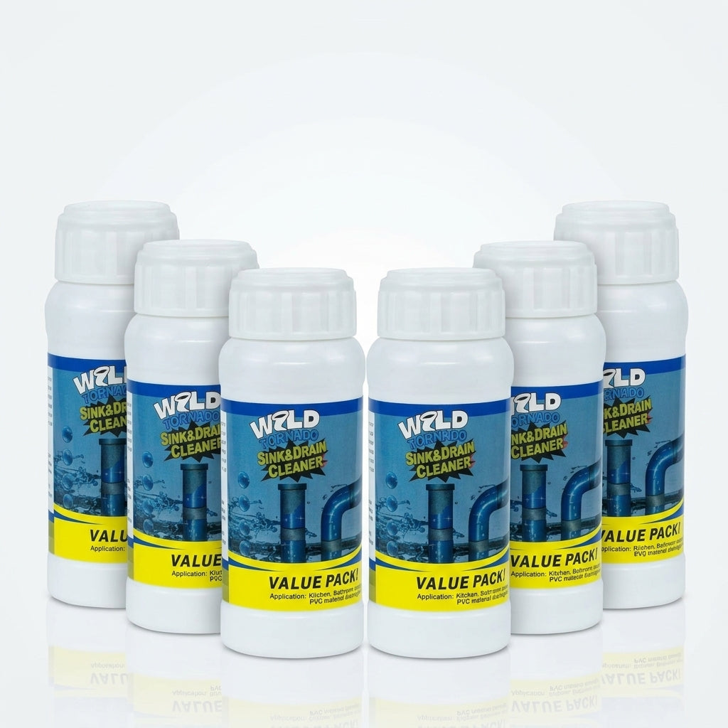 Wild Tornado™: Polvo Limpiador y Destapador de Cañerías con Espuma Activa
