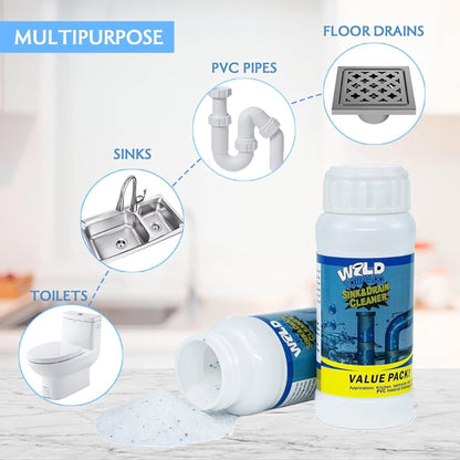 Wild Tornado™: Polvo Limpiador y Destapador de Cañerías con Espuma Activa