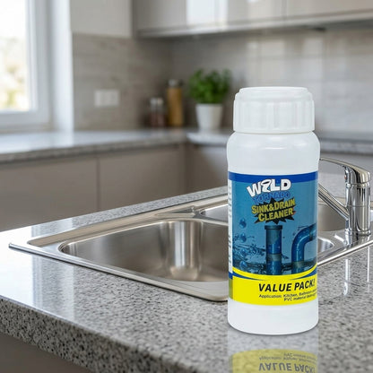 Wild Tornado™: Polvo Limpiador y Destapador de Cañerías con Espuma Activa