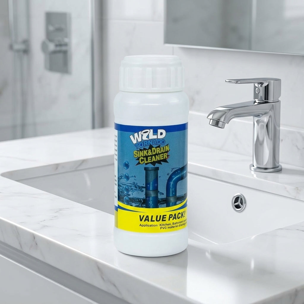Wild Tornado™: Polvo Limpiador y Destapador de Cañerías con Espuma Activa
