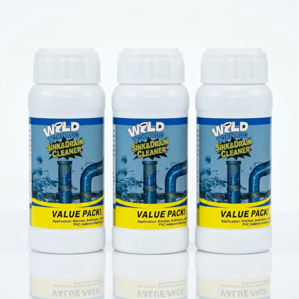 Wild Tornado™: Polvo Limpiador y Destapador de Cañerías con Espuma Activa